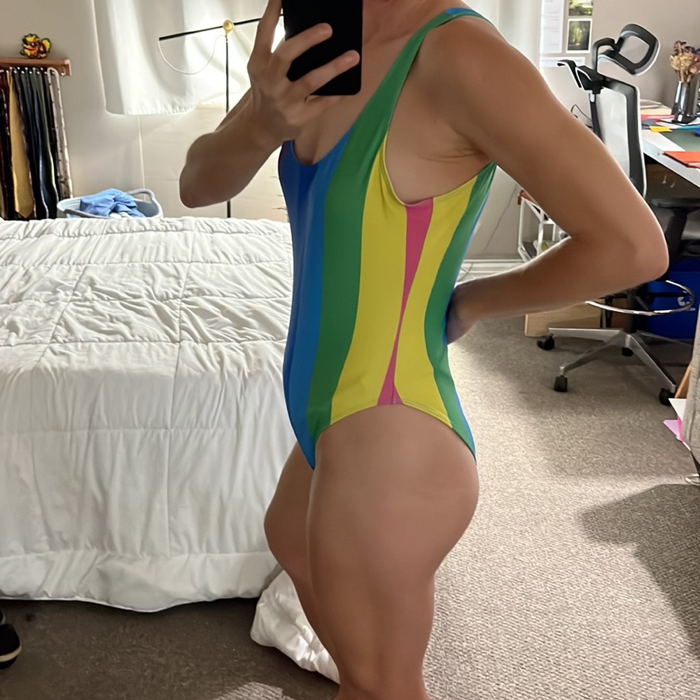 Super Fun Striped Swimsuit